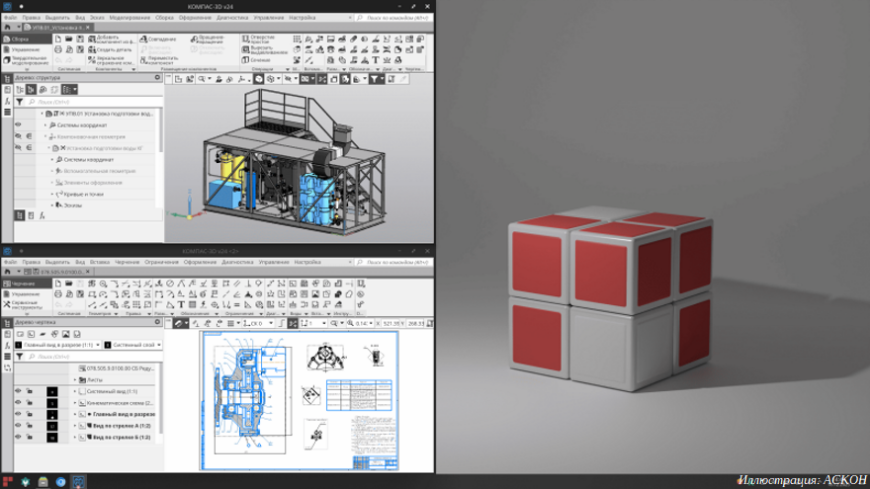 Подтверждена совместимость «КОМПАС-3D» v24 с операционной системой «РЕД ОС» 8