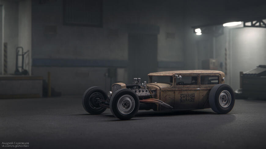 1932 Ford Tudor Hot Rod в масштабе 1:24