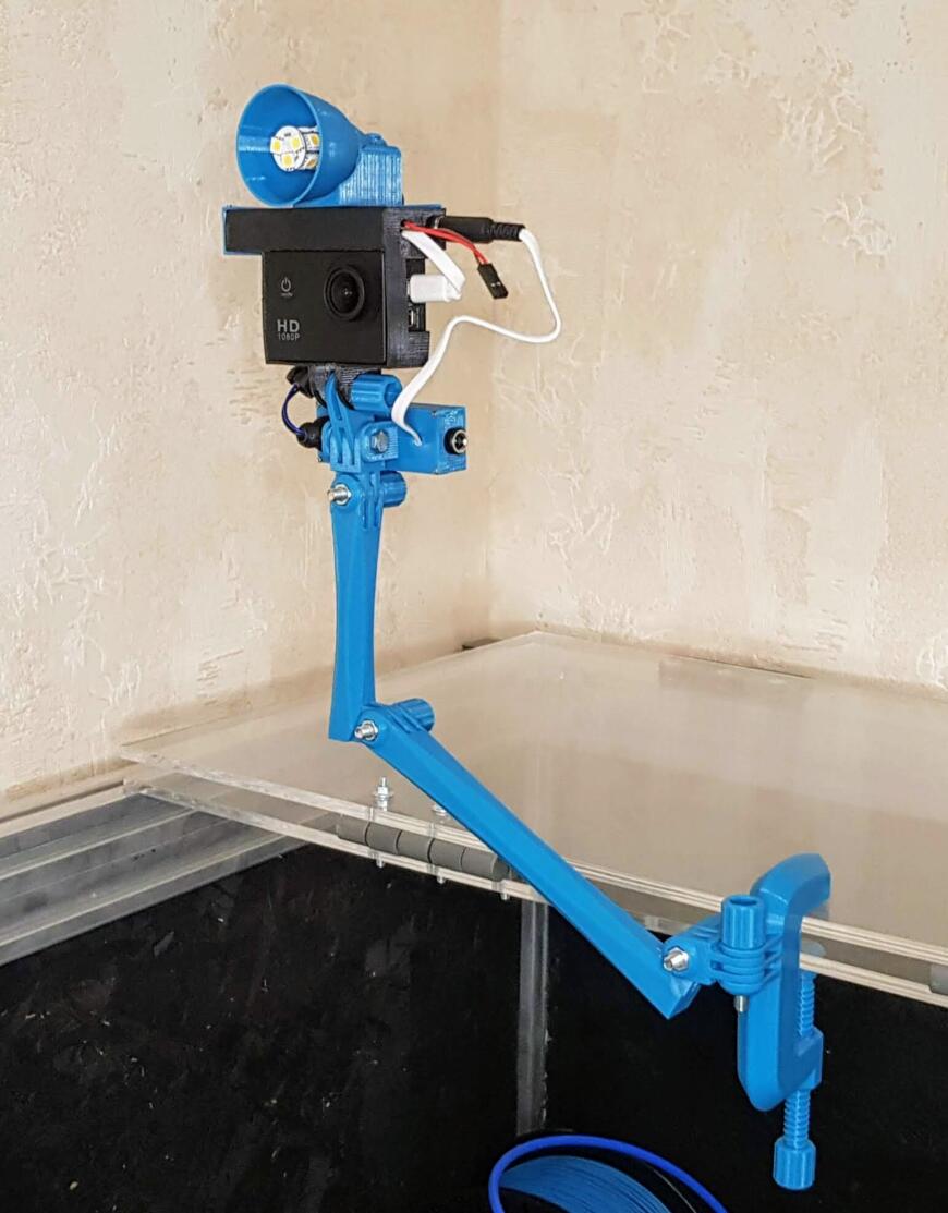 Time-lapse система для послойной съемки 3д печати из подручных средств.