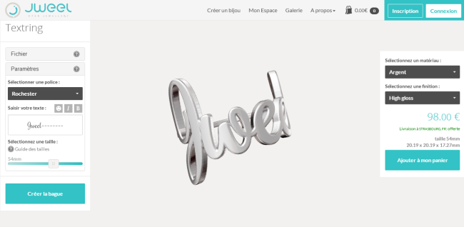 Придумывайте модели ювелирных украшений вместе с онлайн приложением Jweel