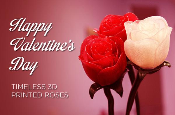 Дарите 3D-печатные розы на День святого Валентина