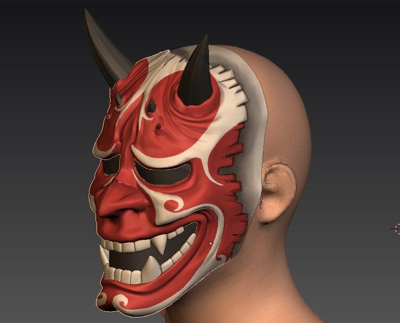 Заказать Японскую маску демона Хання недорого