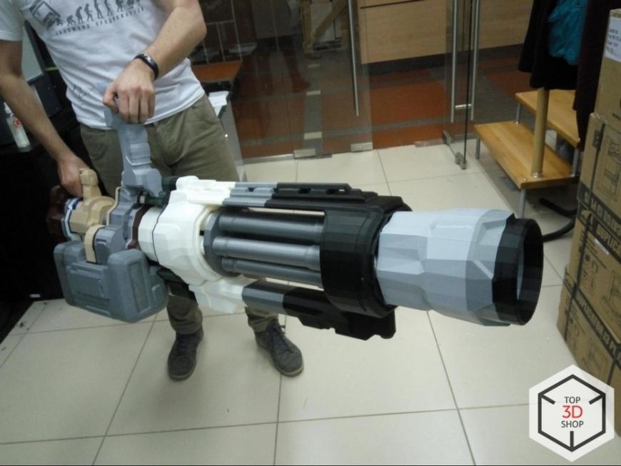 [КЕЙС] Как мы печатали гигантский пулемет с Марса для стенда на E3