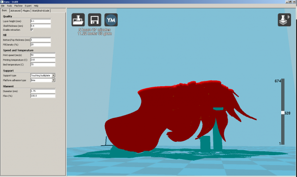 создание коректных поддержек в cura