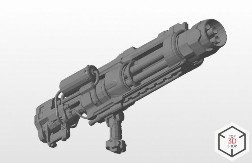 [КЕЙС] Как мы печатали гигантский пулемет с Марса для стенда на E3