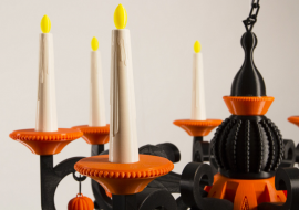 Компания MakerBot напечатала «Подсвечник страха» к Хэллоуину