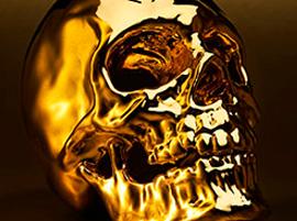 Завершающая обработка золотом 3D-печатных изделий. Видео.