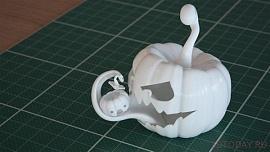 6 напечатанных на 3D-принтере Хэллоуинских тыкв-фонарей