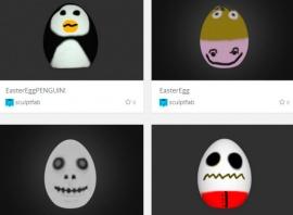 Приложение для окрашивания яиц от Sketchfab и 3D-печатные пасхальные подарки