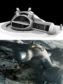 Создавать лунные поселения планируется используя 3D-принтеры.