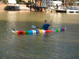 Первый в мире 3D-печатный каяк спускается на воду