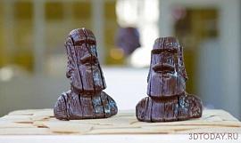 Google отметила выпуск Android 4.4 шоколадными скульптурами, распечатанными на 3D-принтерах