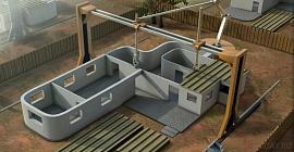 Огромных размеров 3D-принтеры, разработку которых ведут в США, смогут за 20 часов построить дом площадью в 232 квадратных метра Огромных размеров 3D-принтеры, разработку которых ведут в США, смогут за 20 часов построить дом площадью в 232 квадратных метра