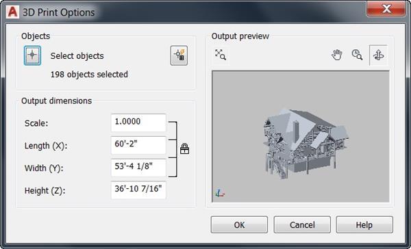 В AutoCAD 2017 реализована поддержка 3D-печати с помощью Print Studio