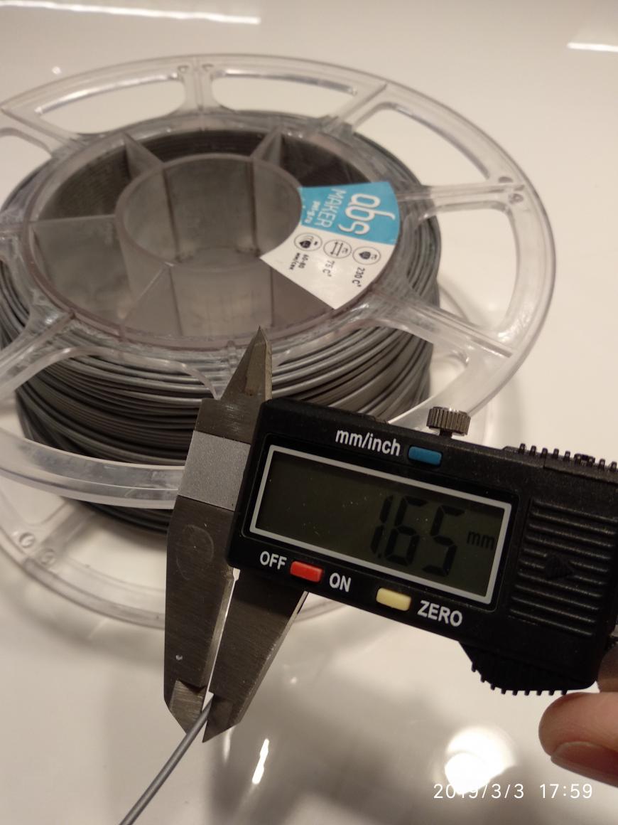Реальная толщина PETG от ABS Maker Реальная толщина PETG от ABS Maker