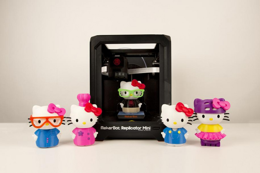 Знаменитая кошечка Hello Kitty! становится трехмерной благодаря усилиям MakerBot и Sanrio