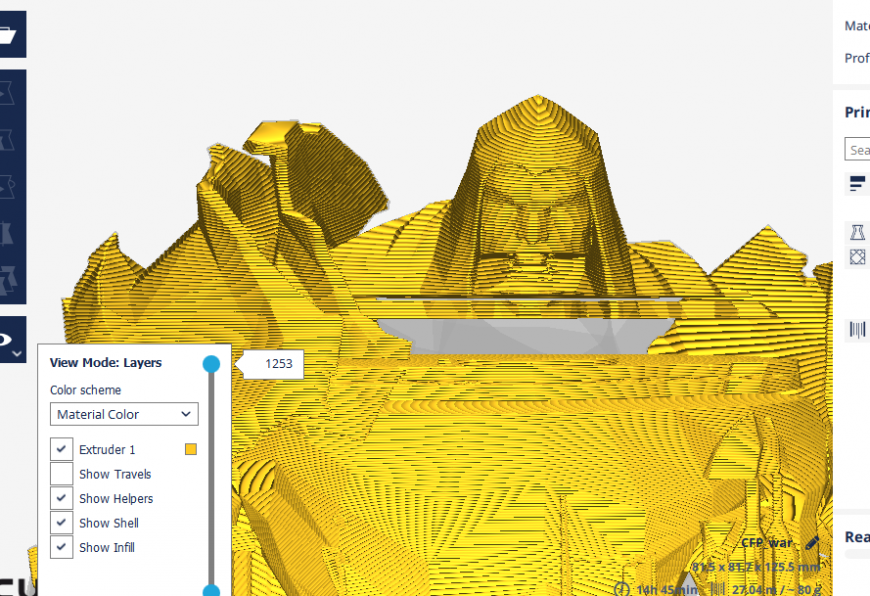 Слайсеры теряют часть модели