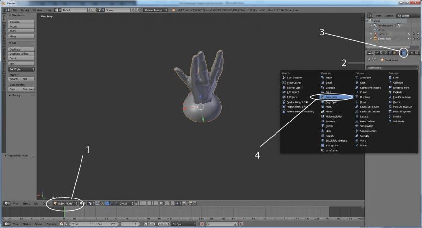 Оптимизация модели для 3D-печати на примере модификатора Decimate в программе Blender.