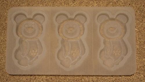 Делаем силиконовую форму «Олимпийский мишка» для литья шоколада с помощью 3D печати.
