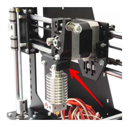 Закрепление экструдера с MK8