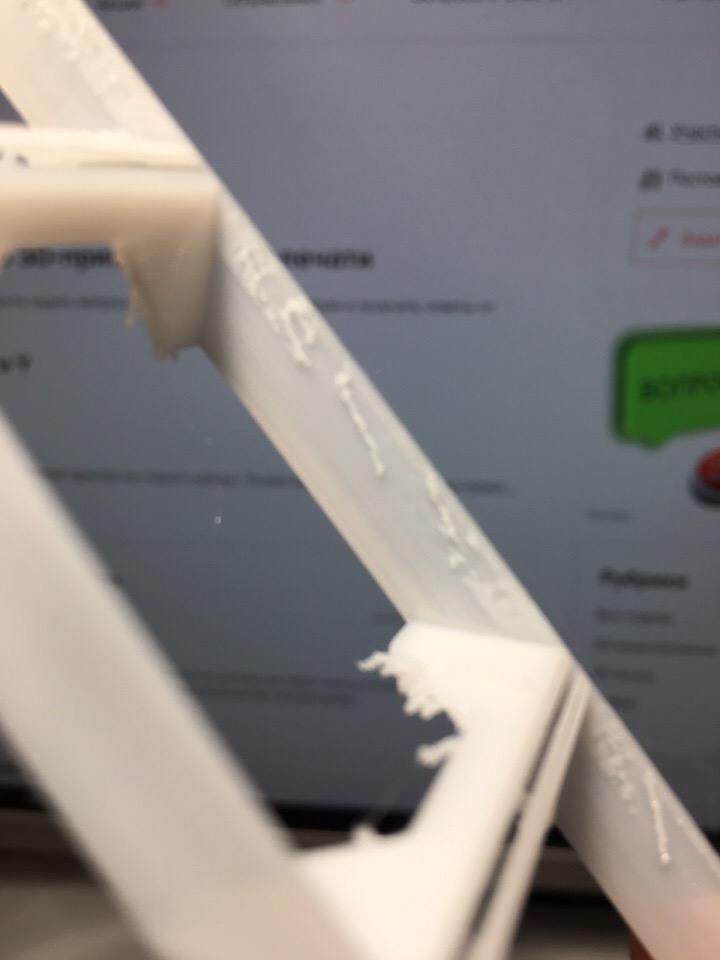 Подтеки филамента при печати тонкостенных моделей