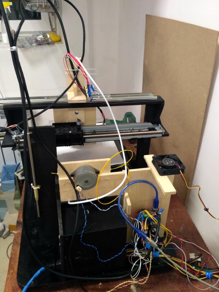 Самодельный 3D-принтер из фанеры и запчастей от старых принтеров, DVD-приводов. Часть 2