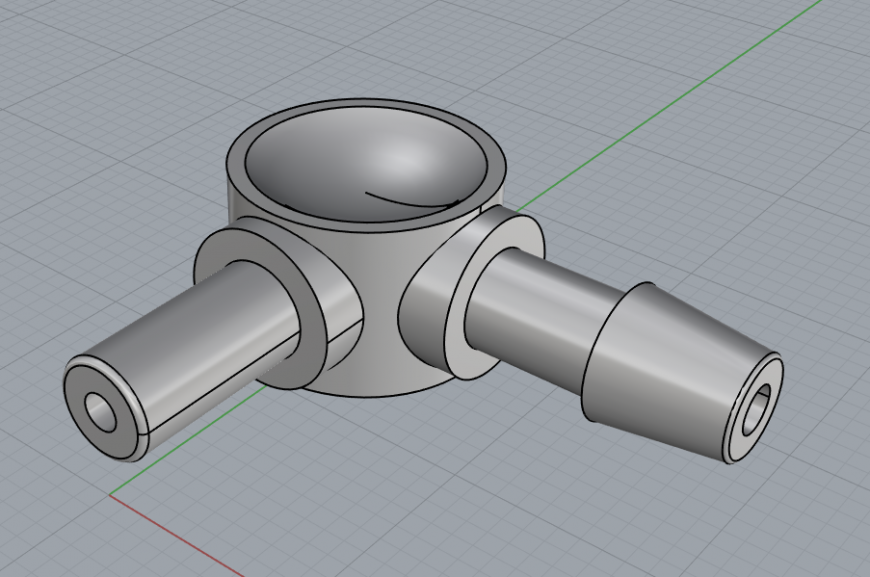 3DELO - 3D печать штуцера подачи воздуха в тонометре Well WA-77