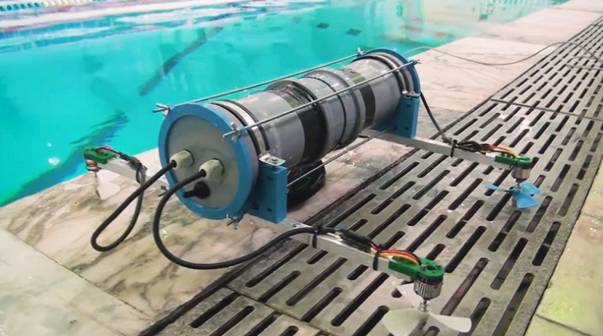 Красноярские ученые испытывают 3D-печатный подводный квадрокоптер