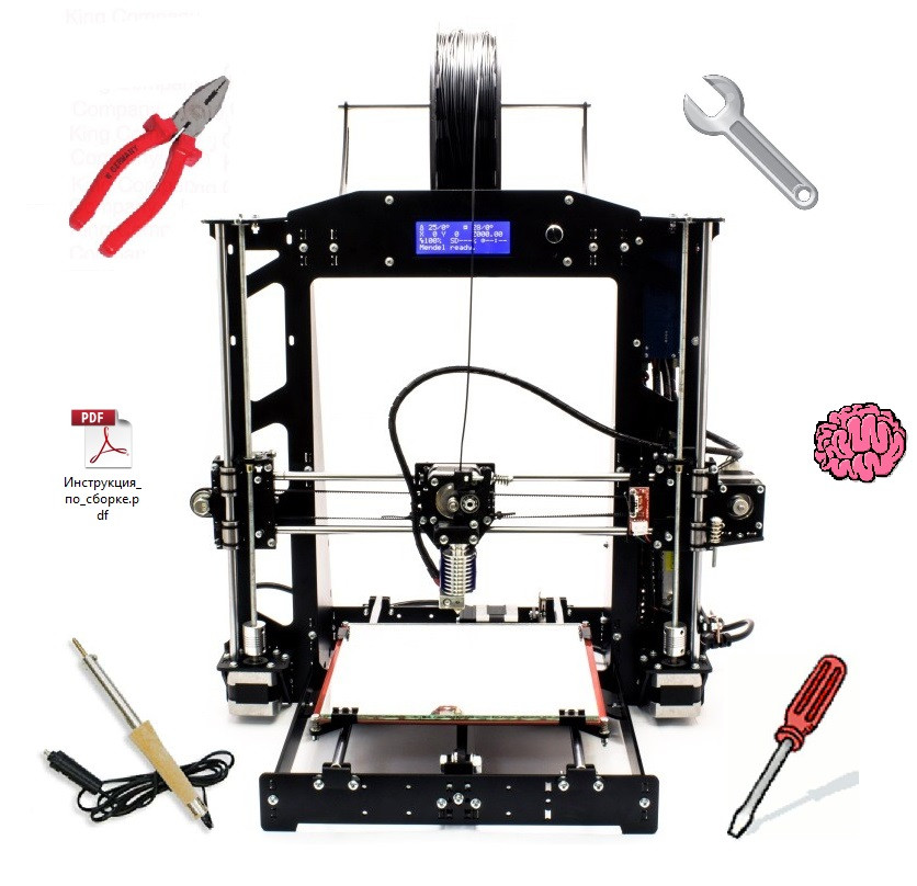 Опыт сборки и запуска Prusa i3 steel DIY