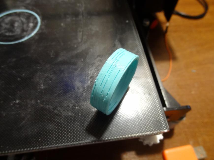 Cura производит код с рывками при печати внутренней стенки цилиндров