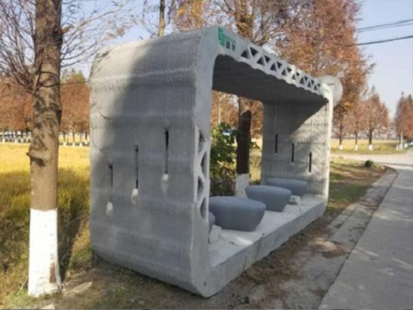 В Китае появилась напечатанная на 3D-принтере автобусная остановка