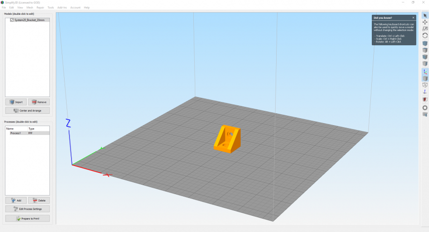 Настройка SIMPLIFIY3D