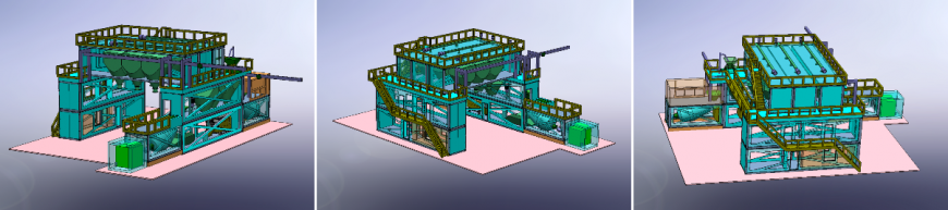 Экспресс-макет производственного участка в масштабе 1:100