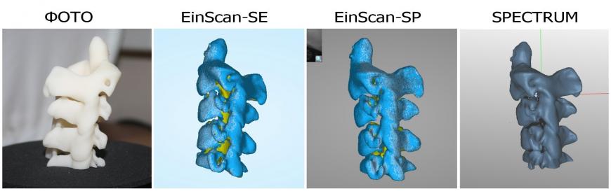 Сравнительный обзор 3D сканеров EinScan-SE, SP и RangeVision Spectrum