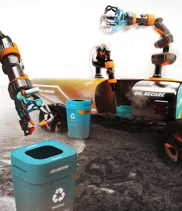 Автоматический 3D-печатающий робот для очистки пляжей