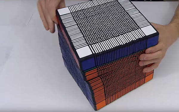 Французский мейкер напечатал на 3D-принтере супер-кубик Рубика