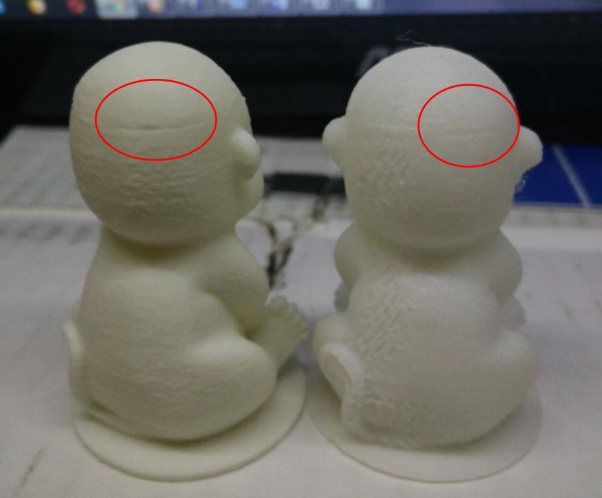 проанализируйте опытным глазом, фирменный абс против китайского пла.