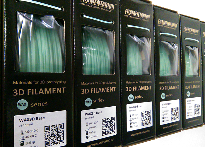 Начаты продажи нового воска для 3d-печати WAX3D от компании 'Filamentarno!'