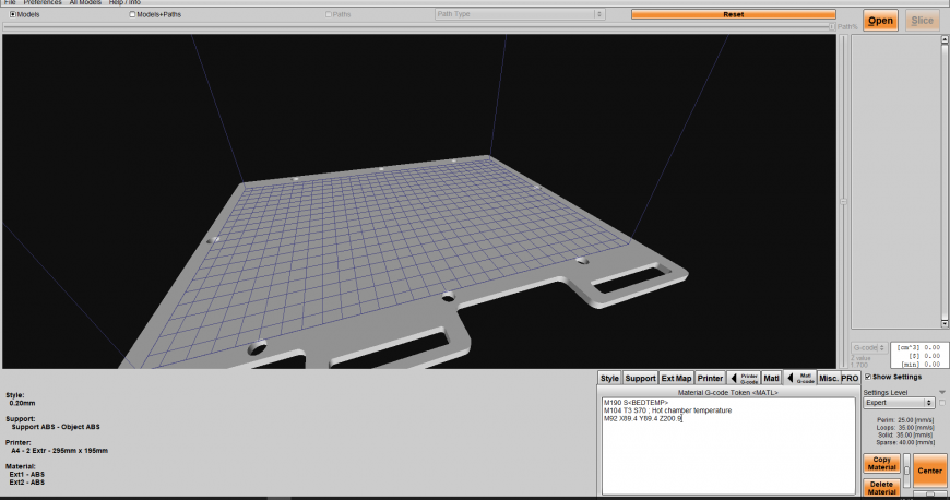 Как слезть с Kisslicer на Simplify3d?