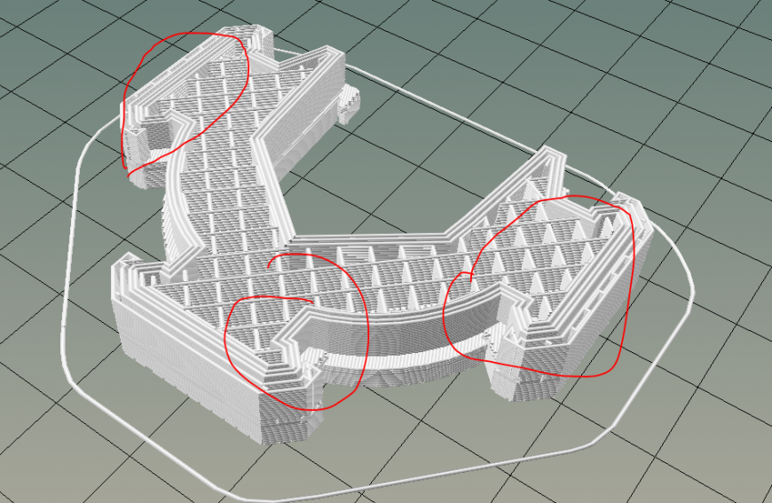 Разные результаты слайсера