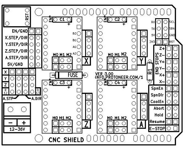 Дешевая плата для внешних драйверов или адаптируем cnc shield v3 для MKS Sbase