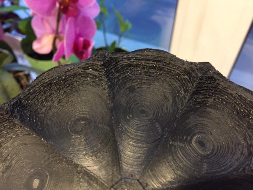 Дефект при печати тарелки. Как от него избавится?