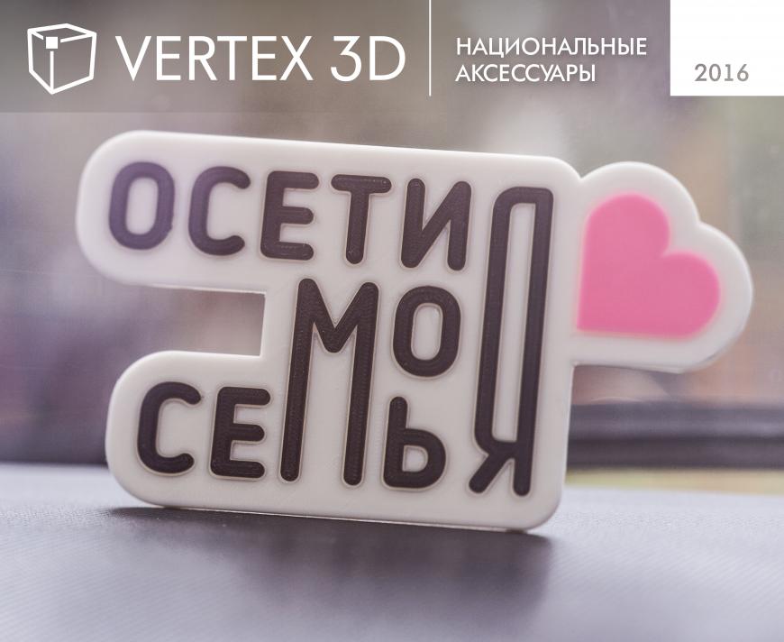 PICASO 3D PRO 250. Применение №2 от Vertex3D. г.Владикавказ, РСО-Алания