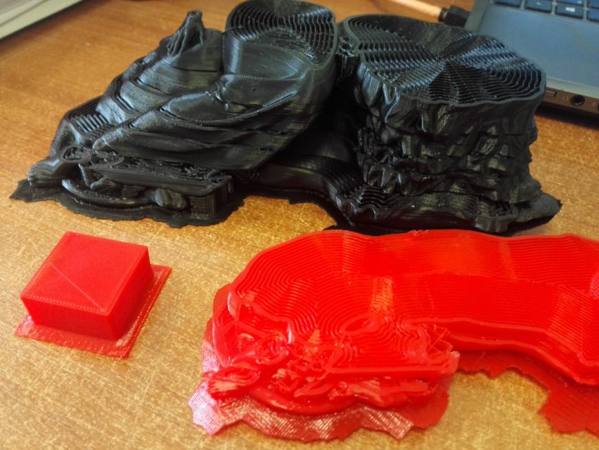 Сдвиг слоев на модели