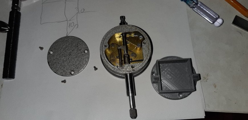 Держатель индикатора часового типа для юстировки стола