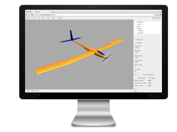 Бесплатное приложение MachUp позволяет рассчитывать летные характеристики 3D-моделей