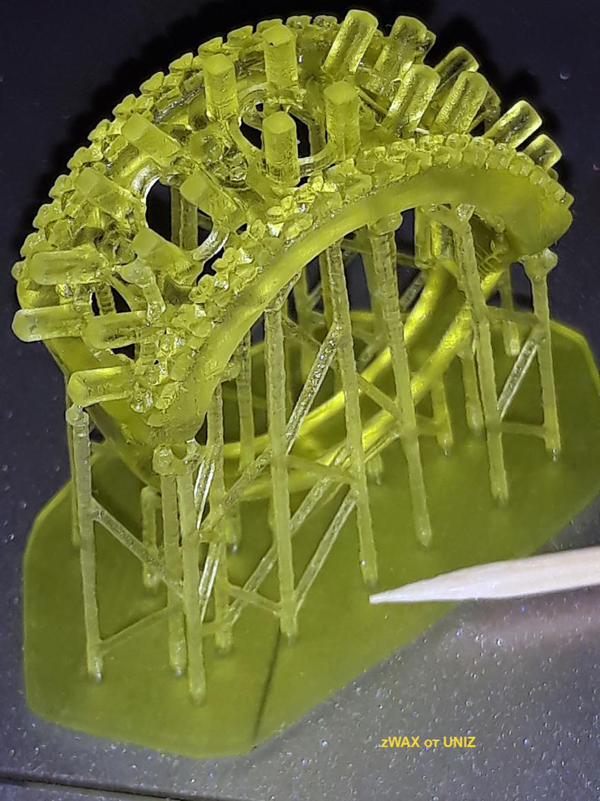 zWAX от UNIZ Пробная печать. UNIZ PLUS.