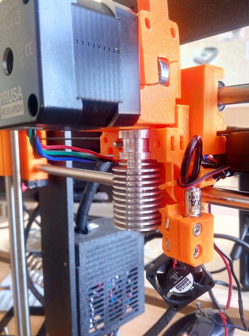 Как снять радиатор хотенда с принтера Prusa I3 mk2