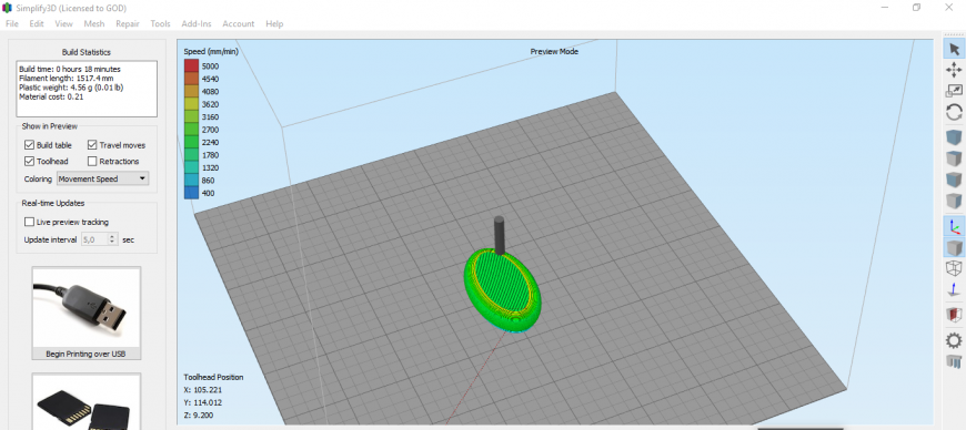 simplify3d убирает отверстия