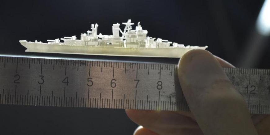 Крошечная 3D-печатная модель корабля поразит ваше воображение